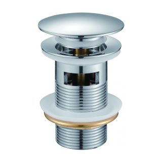 Донный клапан для раковины с переливом Maretti AC19P24015, хром